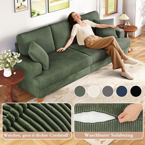 Cord sofa sitzer 221cm - cord,