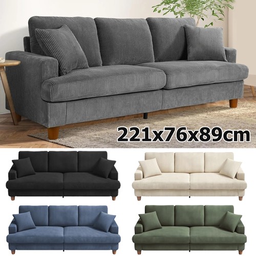 Cord sofa sitzer 221cm - sofa, sitzer,