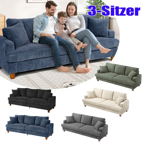 Corduroy sitzer sofa - corduroy, 3/4-sitzer-sofa