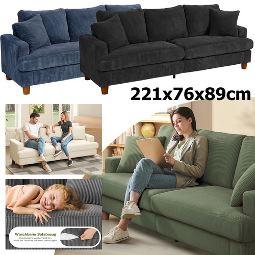 220cm sofa sitzer - 220cm, 3
