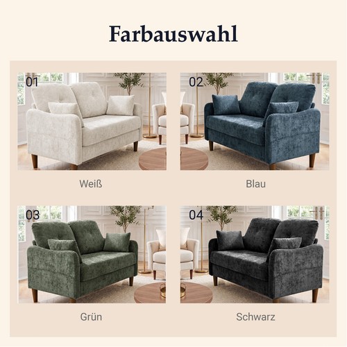 Sitzer stoffsofa mit - 2-sitzer,