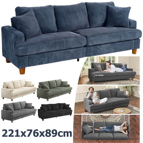 Sofa sitzer mit kissen - 3,