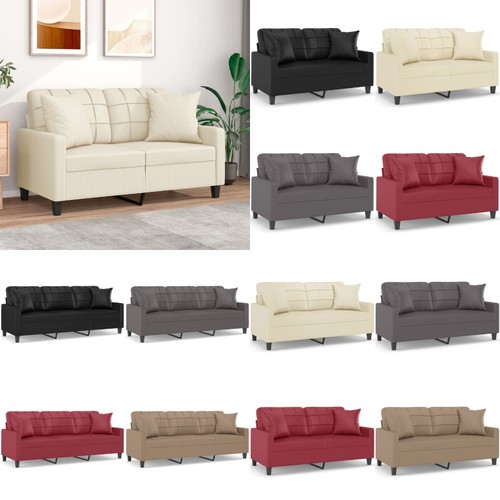 Sofa sitzer mit zierkissen - sofa,