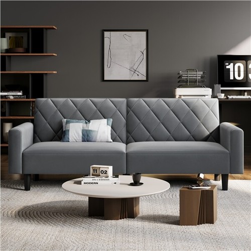 Sitzer sofa aus samtstoff - aus,