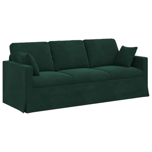 Sofa samt dunkelgrün - samt, 198
