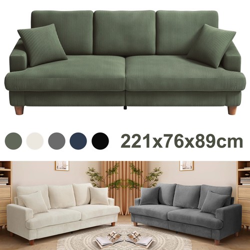 221cm sitzer cord sofa - 221cm,