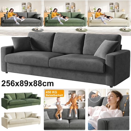 256cm polstersofa couch - 256cm,