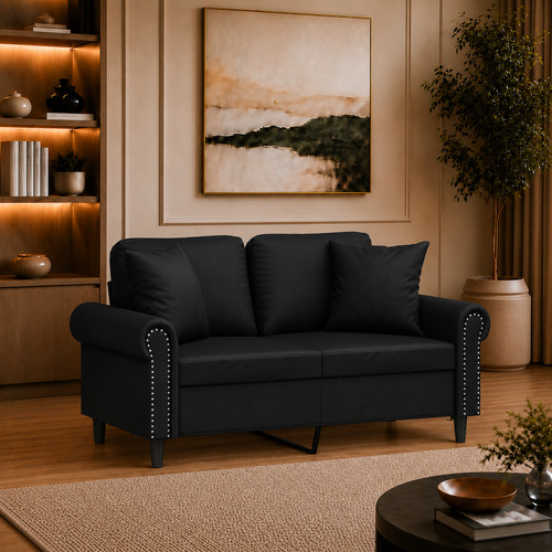 Sitzer sofa kunstleder couch - kunstleder,