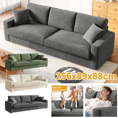 Sitzer sofa aus cordstoff - sofa,