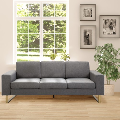 Homcom sofa sitzer stoffsofa - sofa,