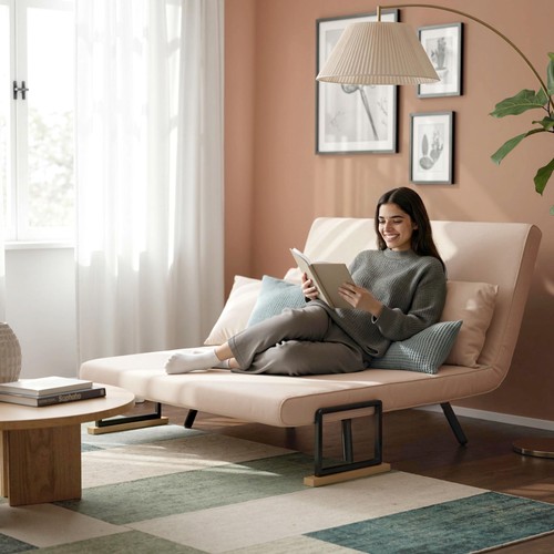 Homcom schlafsofa zweisitzer - homcom, schlafsofa,