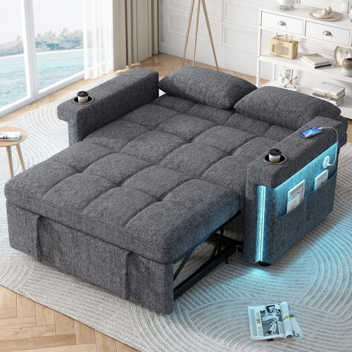 Led schlafsofa couch mit - schlafsofa,