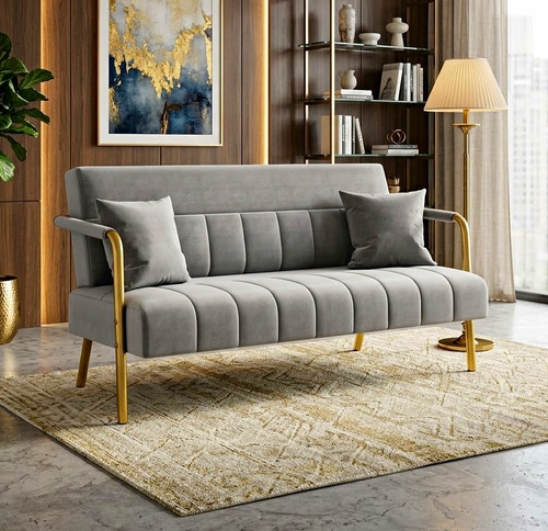 Samt sofa sitzer - samt, mit